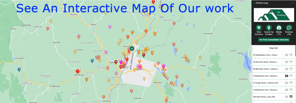 interactive map of our past work
